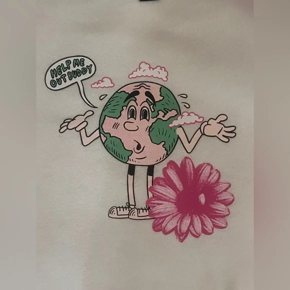 H&M White Regular Fit Sweatshirt - Picture 2 of 3